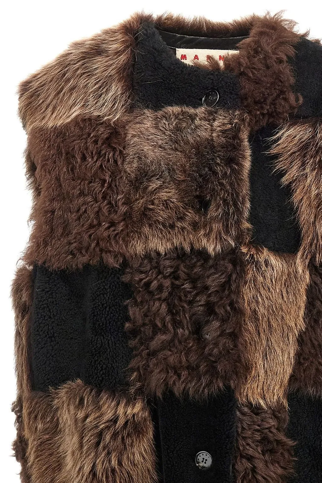 Patchwork Long Vest