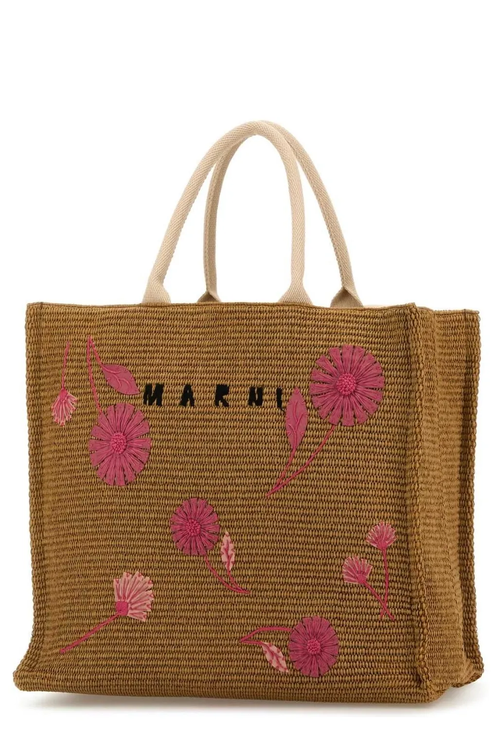 Tote Bag With Floral Embroidery