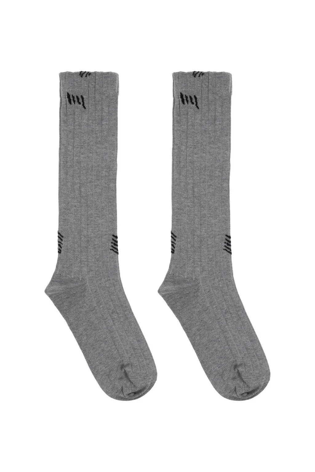 Ribbed Knee-High Socks