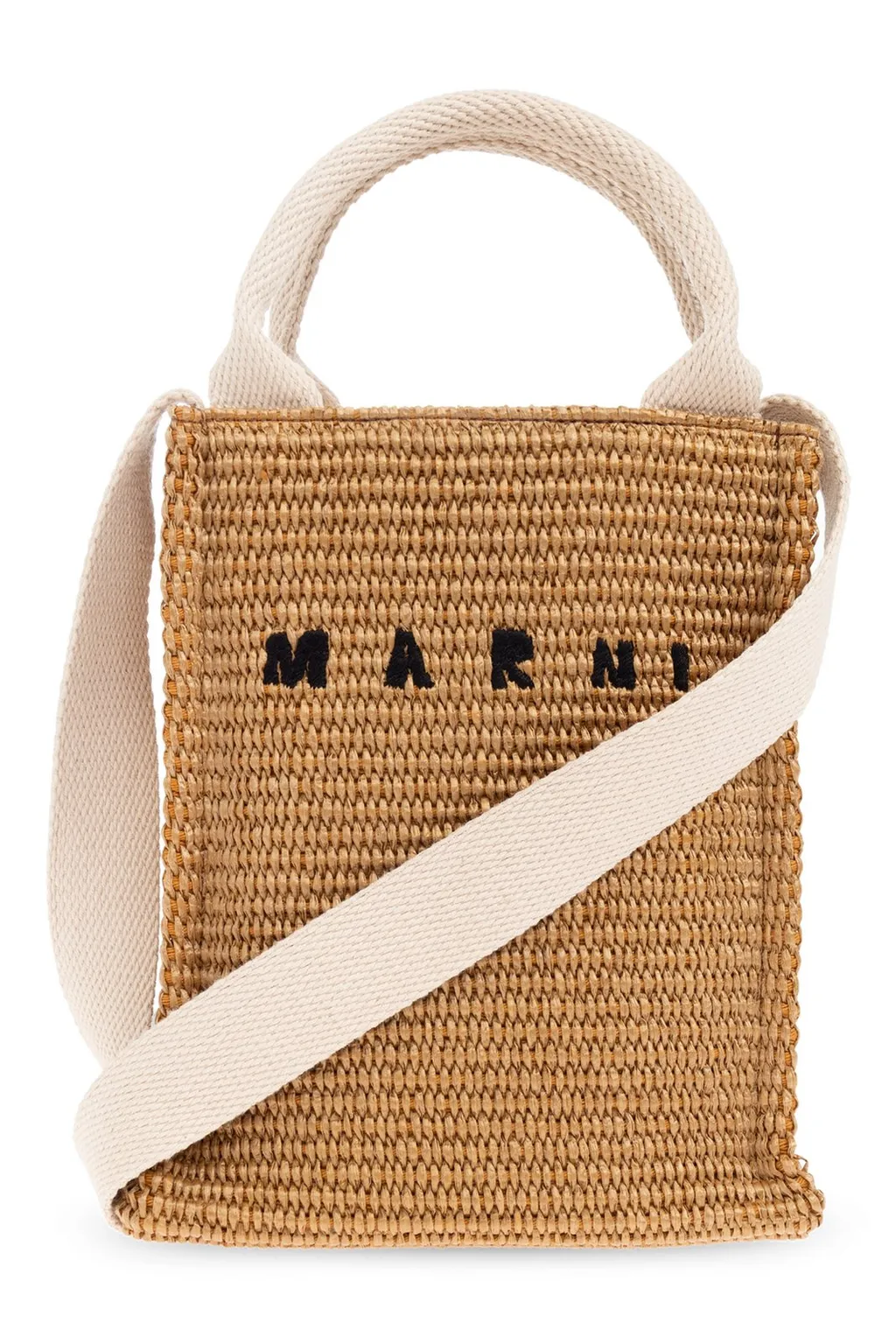 Logo Straw Tote Bag