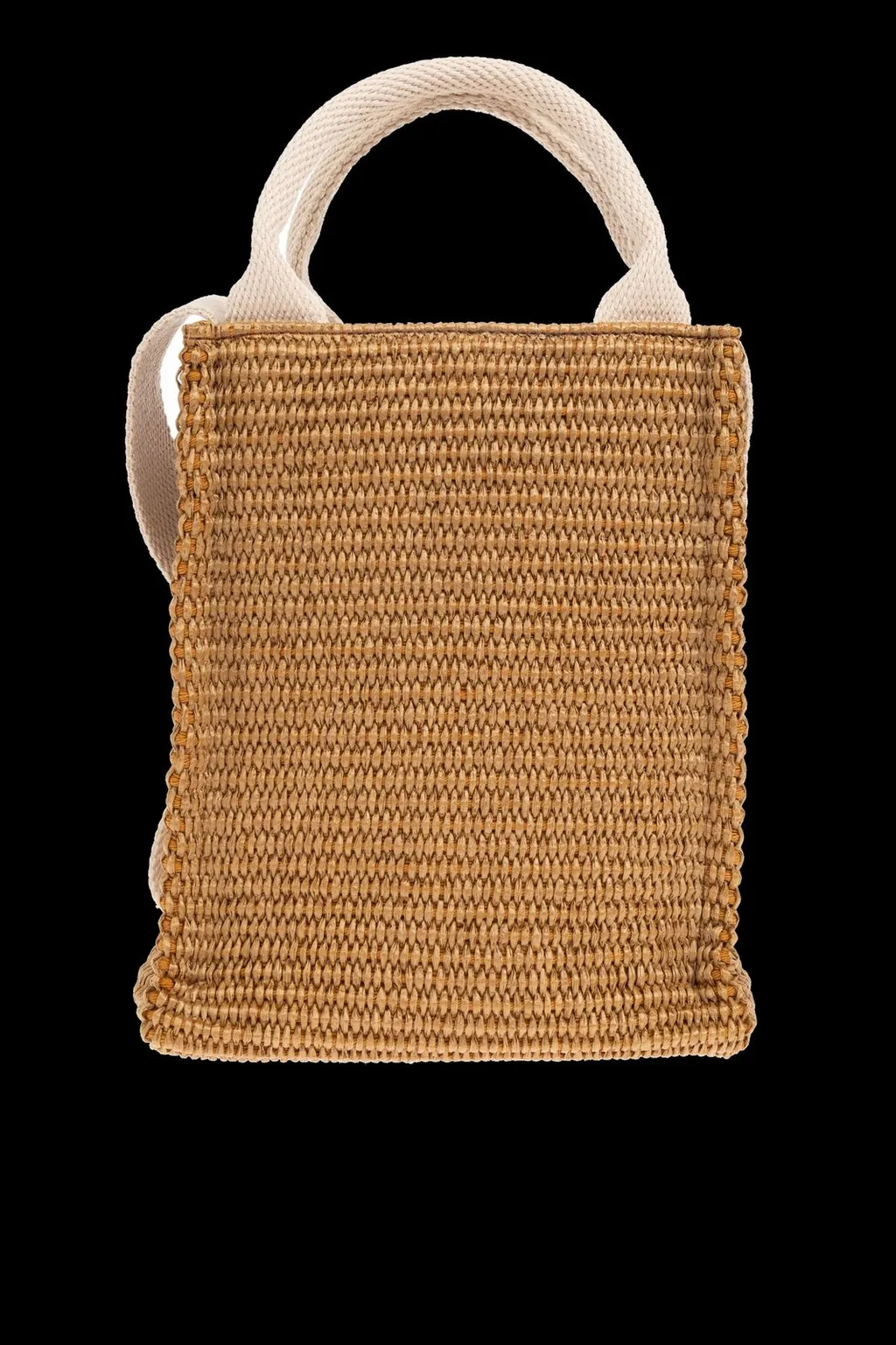 Logo Straw Tote Bag