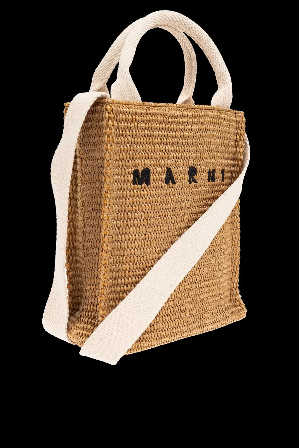 Logo Straw Tote Bag