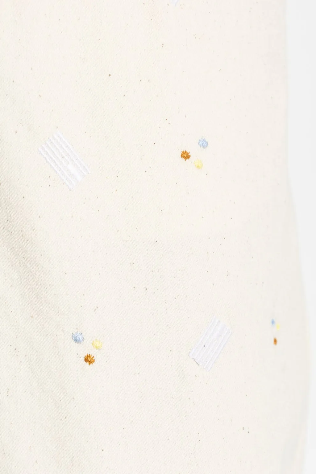 Embroidered Wide-Leg Jeans