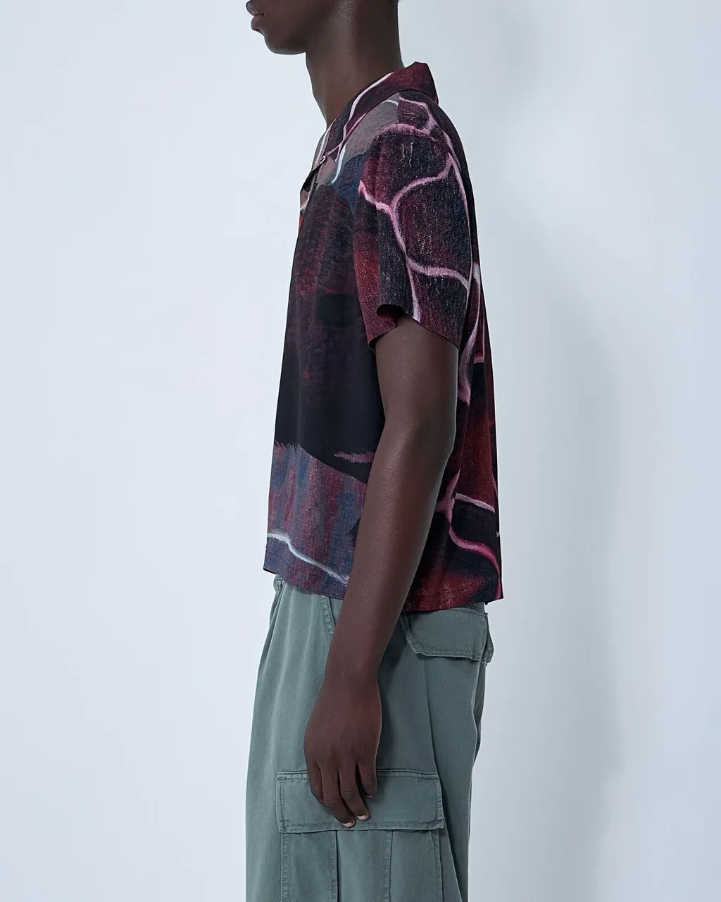 Printed Camp Collar Shirt