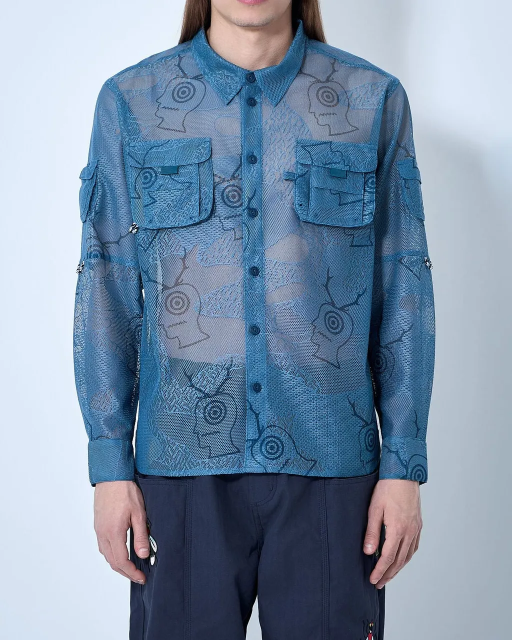Printed Mesh Shirt