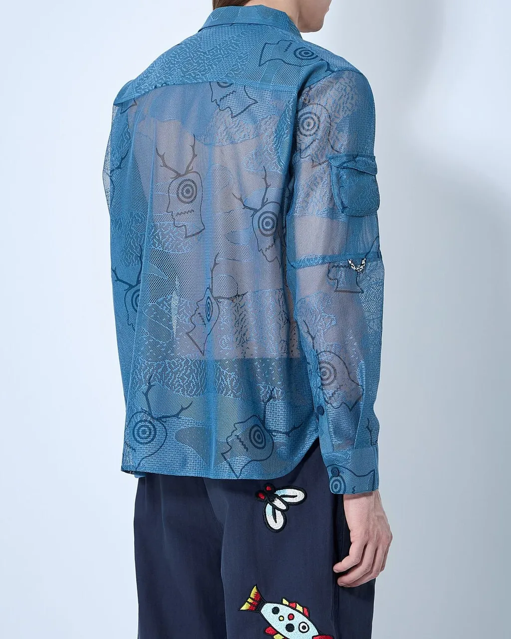 Printed Mesh Shirt