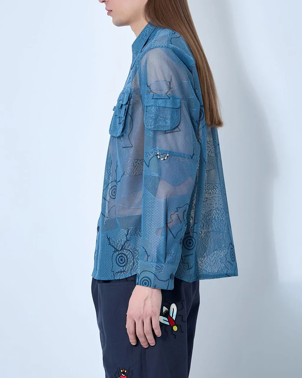Printed Mesh Shirt