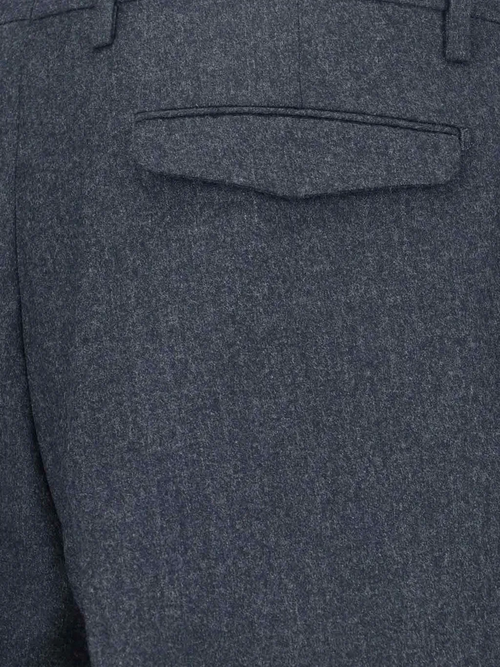 Pleated Cotton Twill Trousers