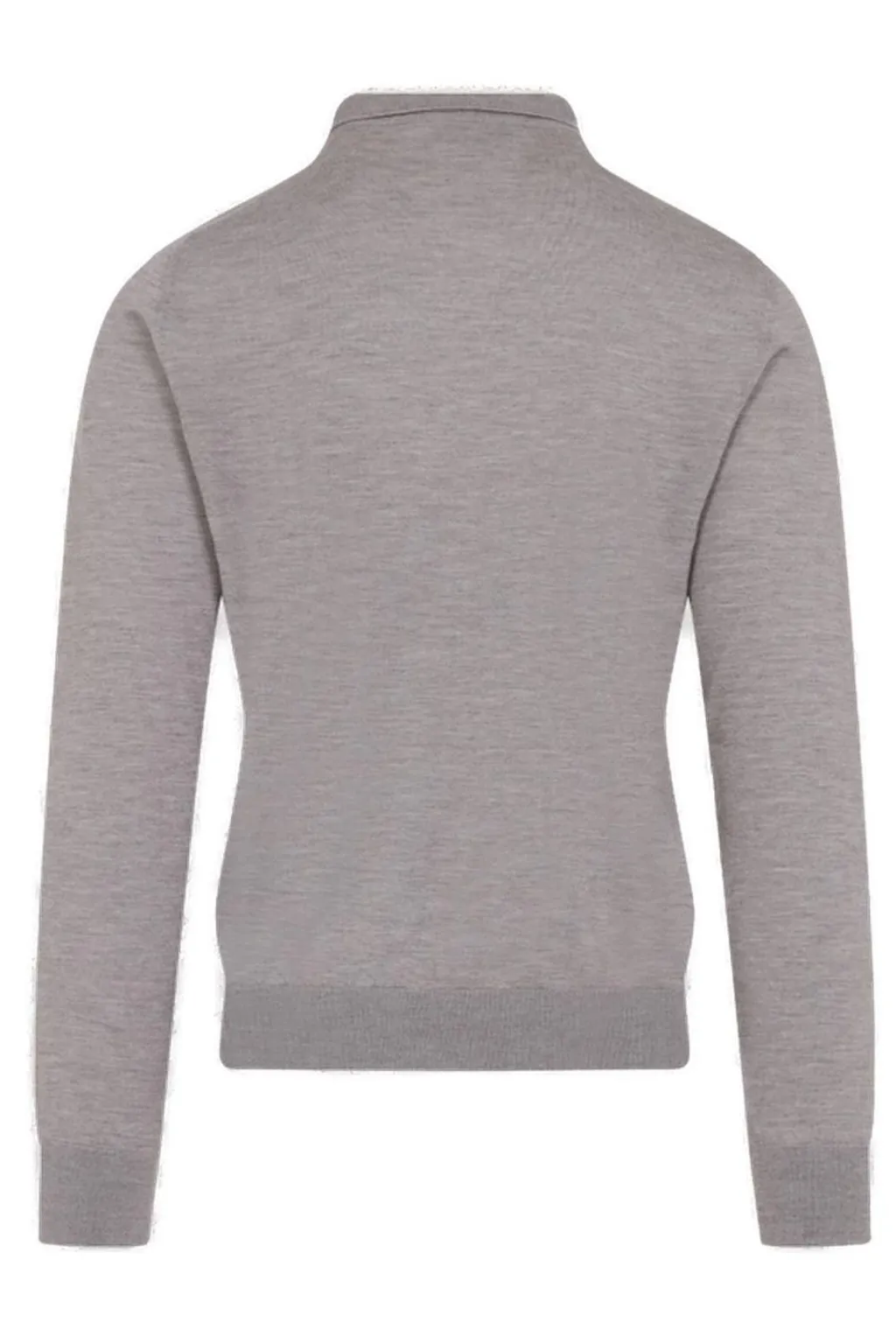 Long-Sleeve Polo Sweater