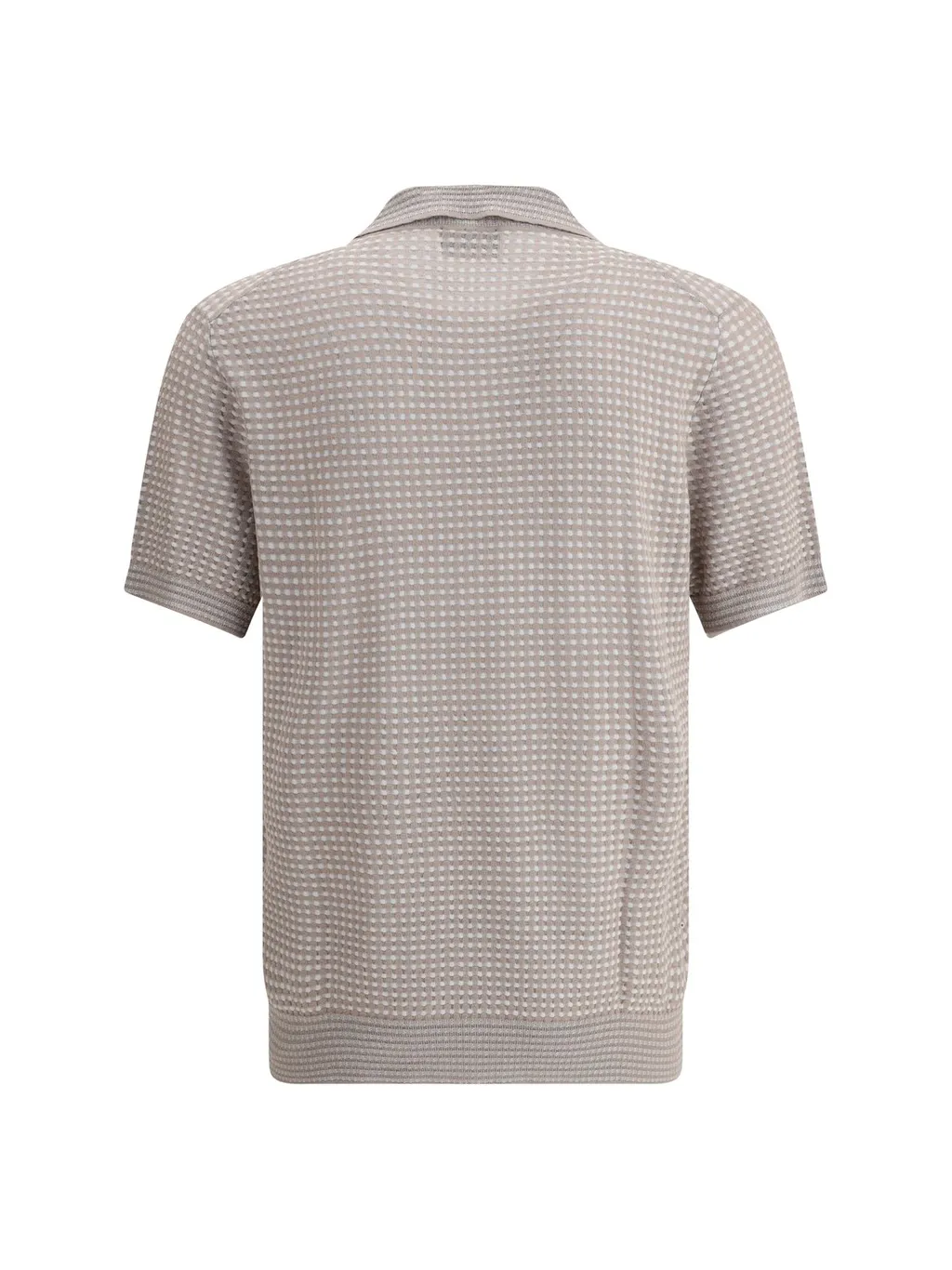Short-Sleeve Knit Polo Shirt