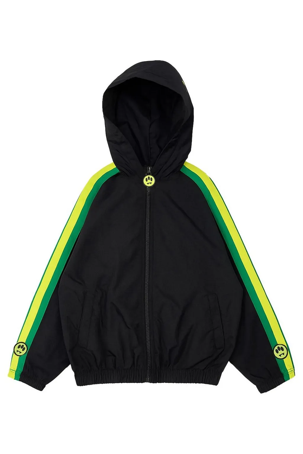 Hooded Jacket With Stripe Detail