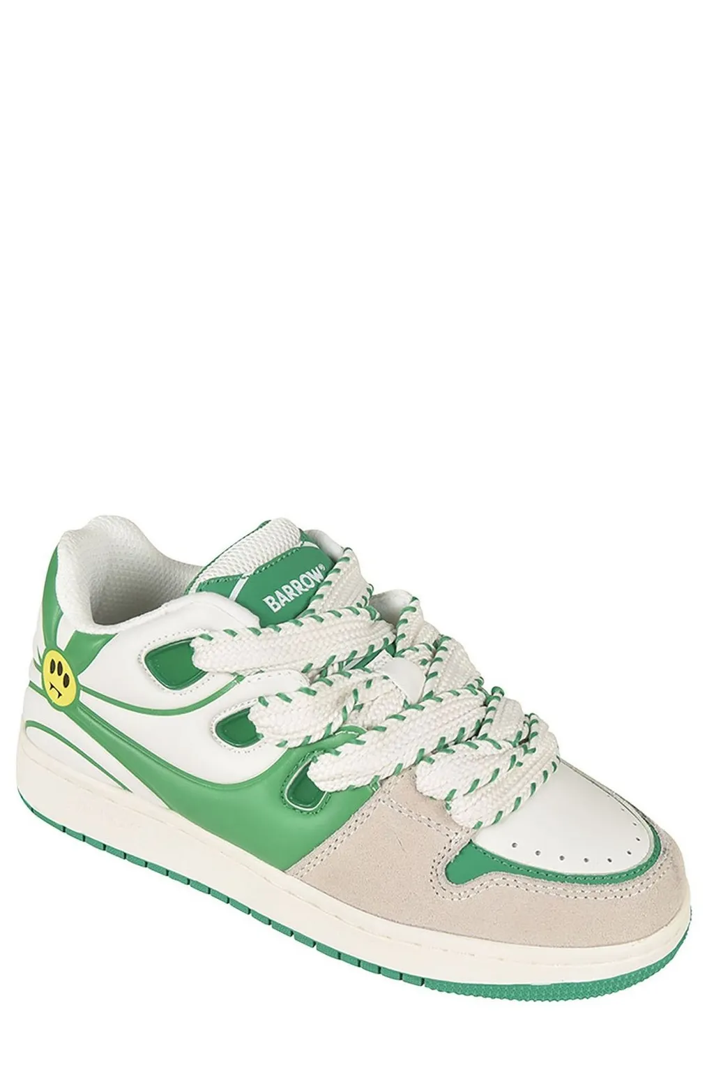Low-Top Sneakers With Smiley Face Detail