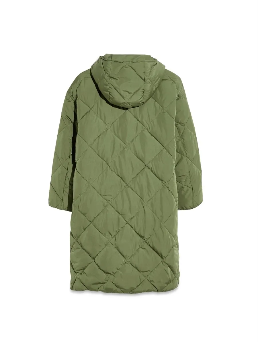 Quilted Longline Puffer Coat