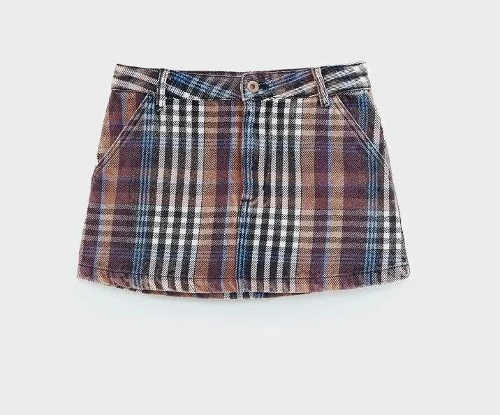 Plaid Mini Skirt