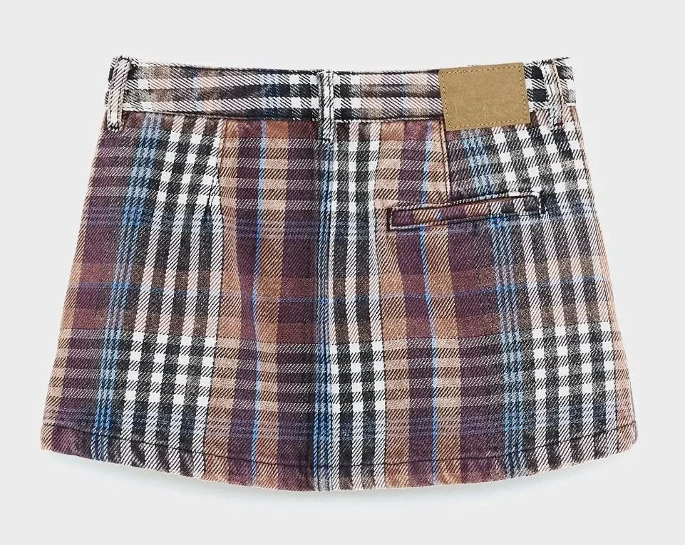 Plaid Mini Skirt