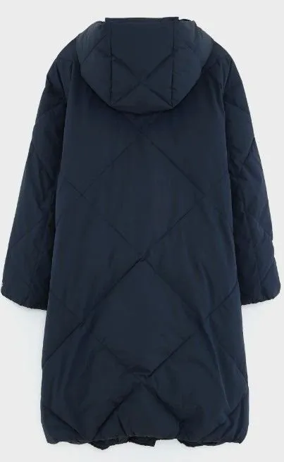 Quilted Longline Puffer Coat