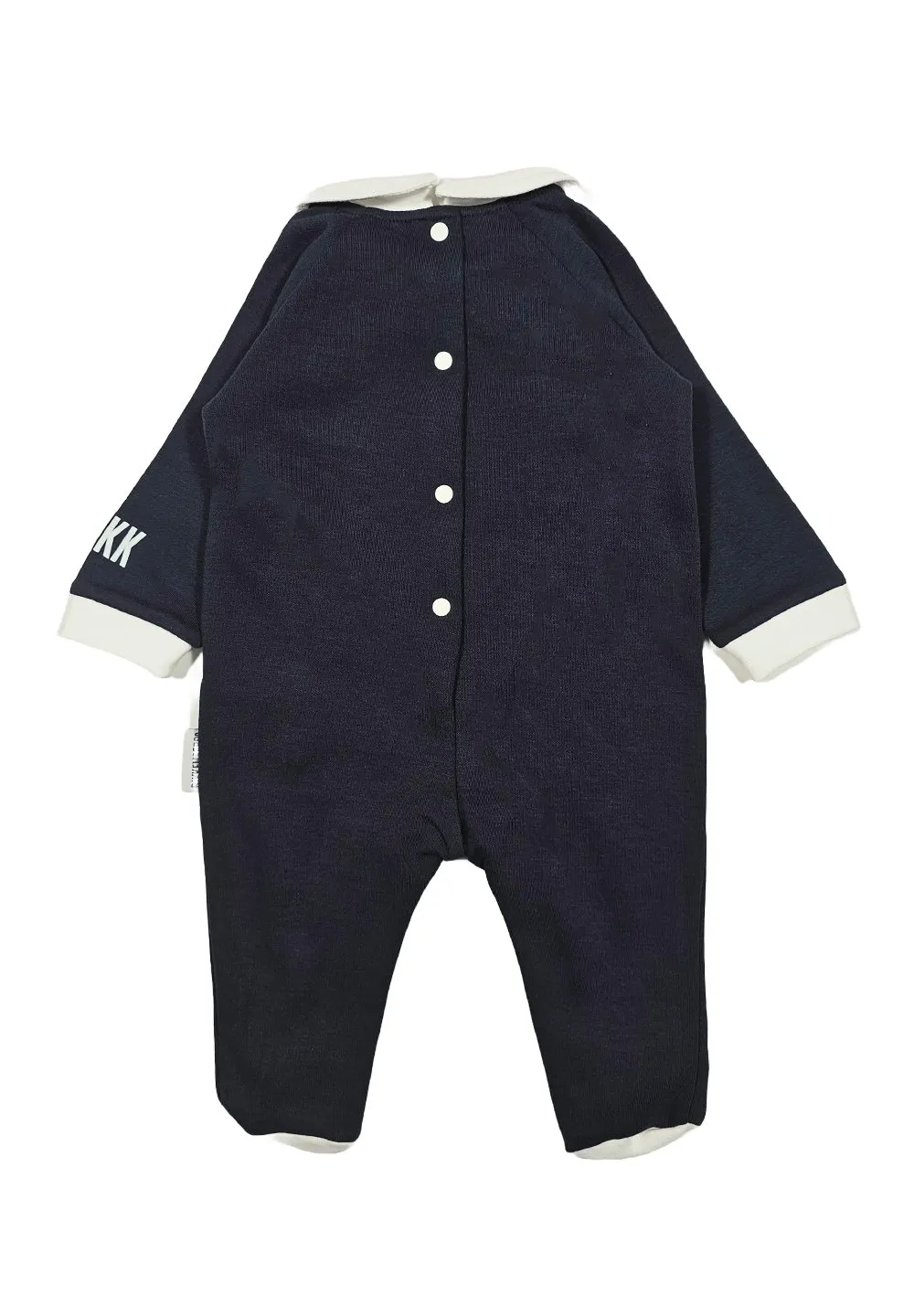 Baby Boys Logo Print Footed Pajamas