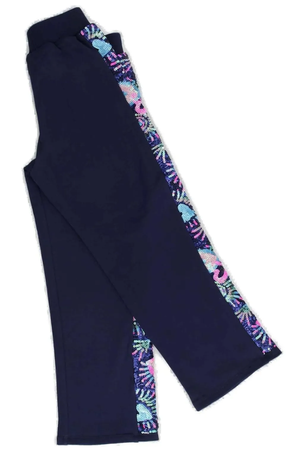 Track Pants With Sequin Side Stripe
