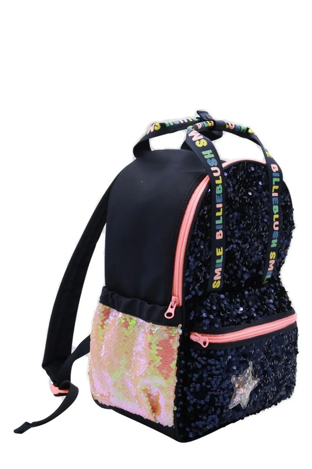 Sequin Backpack With Star Detail