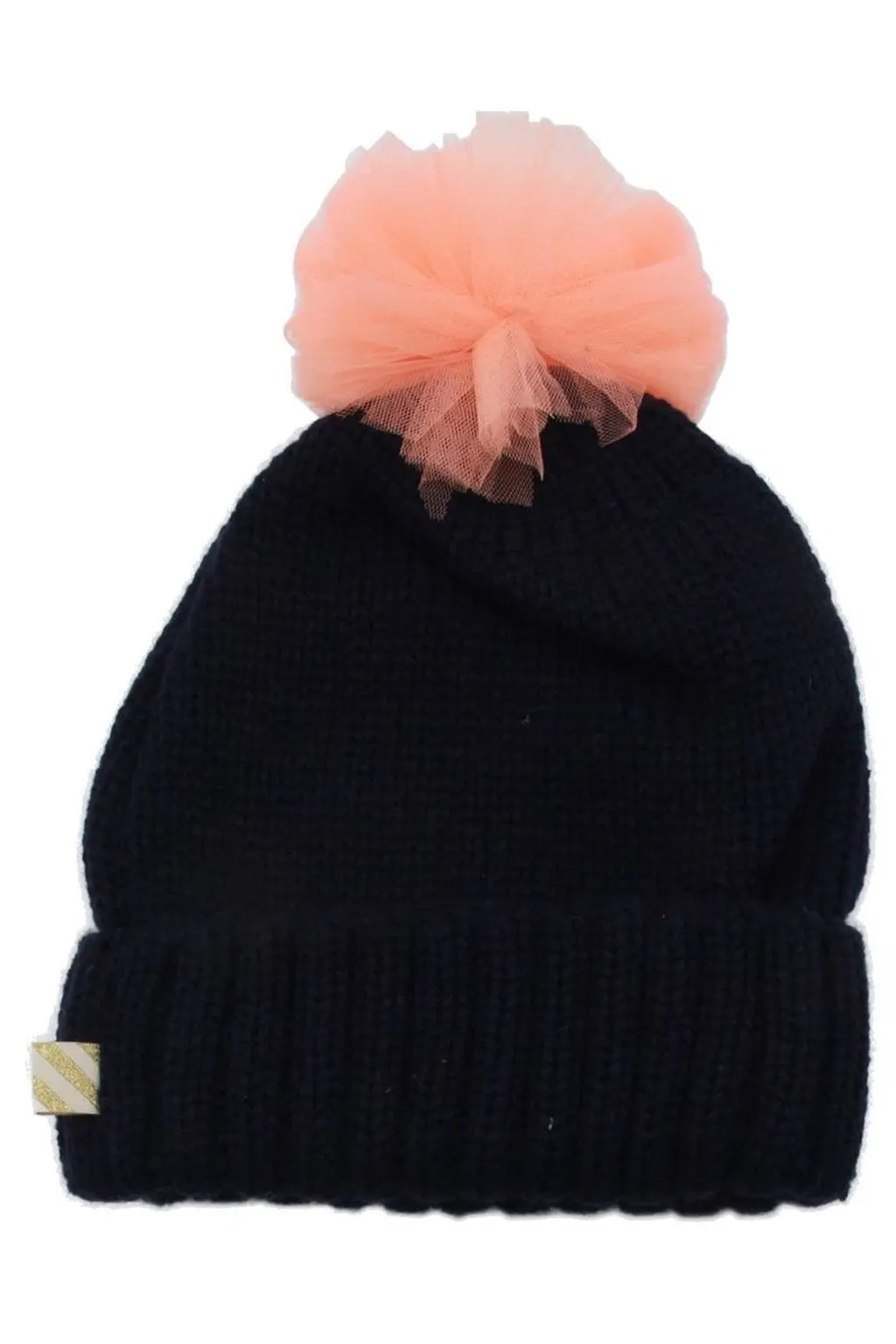 Beanie With Pom-Pom And Star AppliquÉS