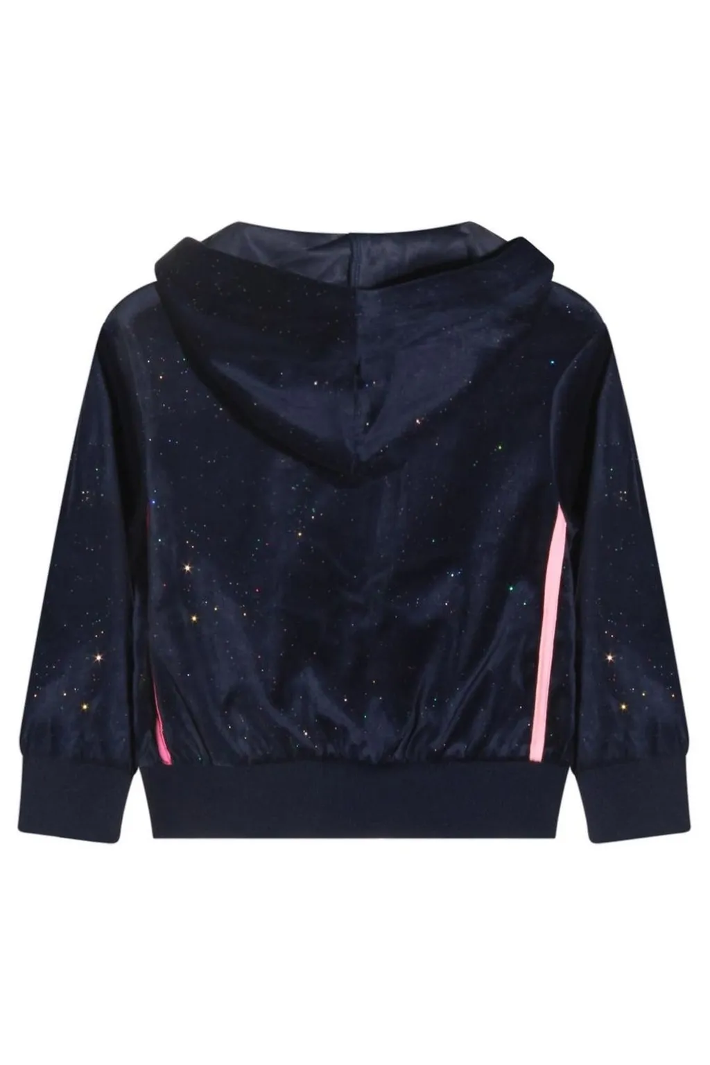 Velour Hoodie With Glitter