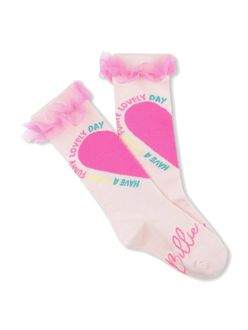 Knee High Socks With Ruffle Trim