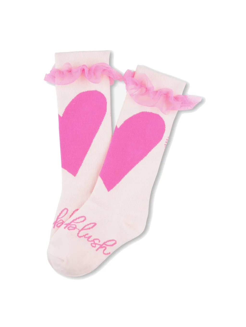 Knee High Socks With Ruffle Trim