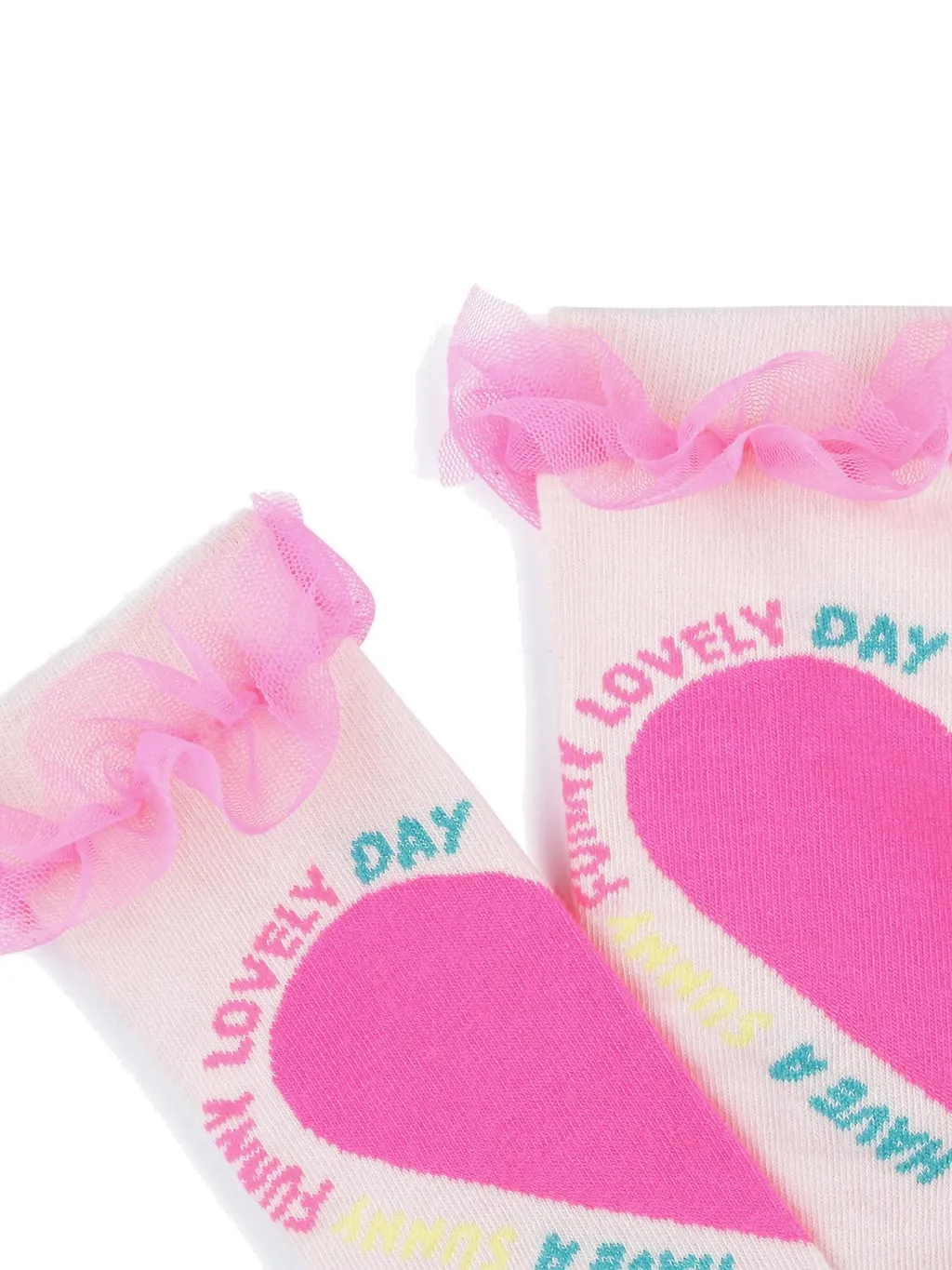 Knee High Socks With Ruffle Trim