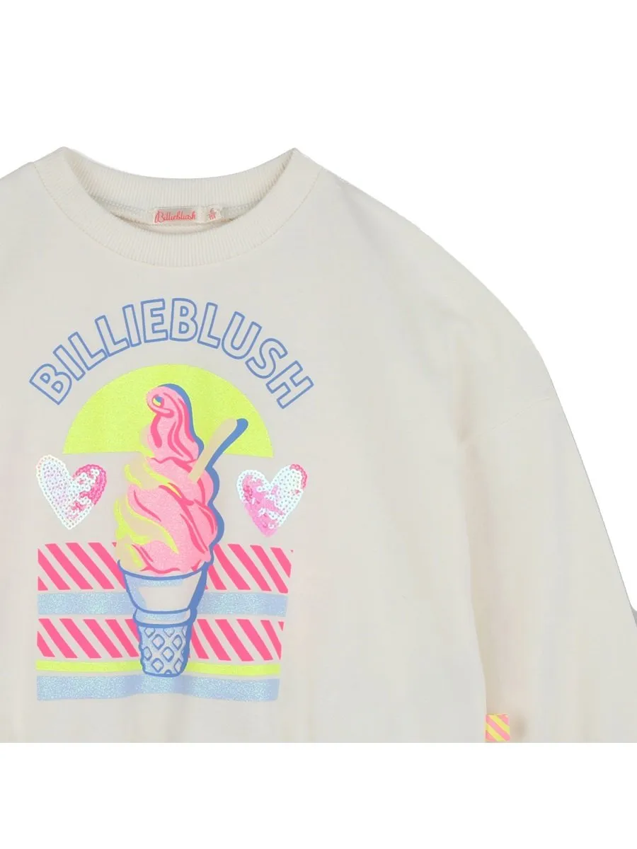 Sweatshirt With Ice Cream Print