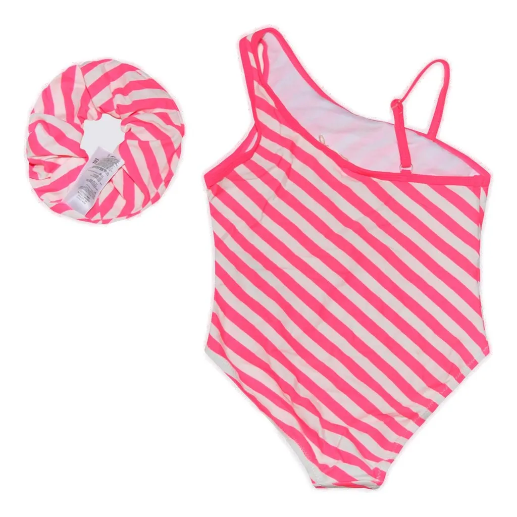 One-Piece Swimsuit With Scrunchie