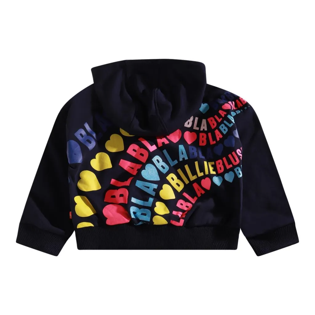 Hoodie With Heart And Rainbow Logo