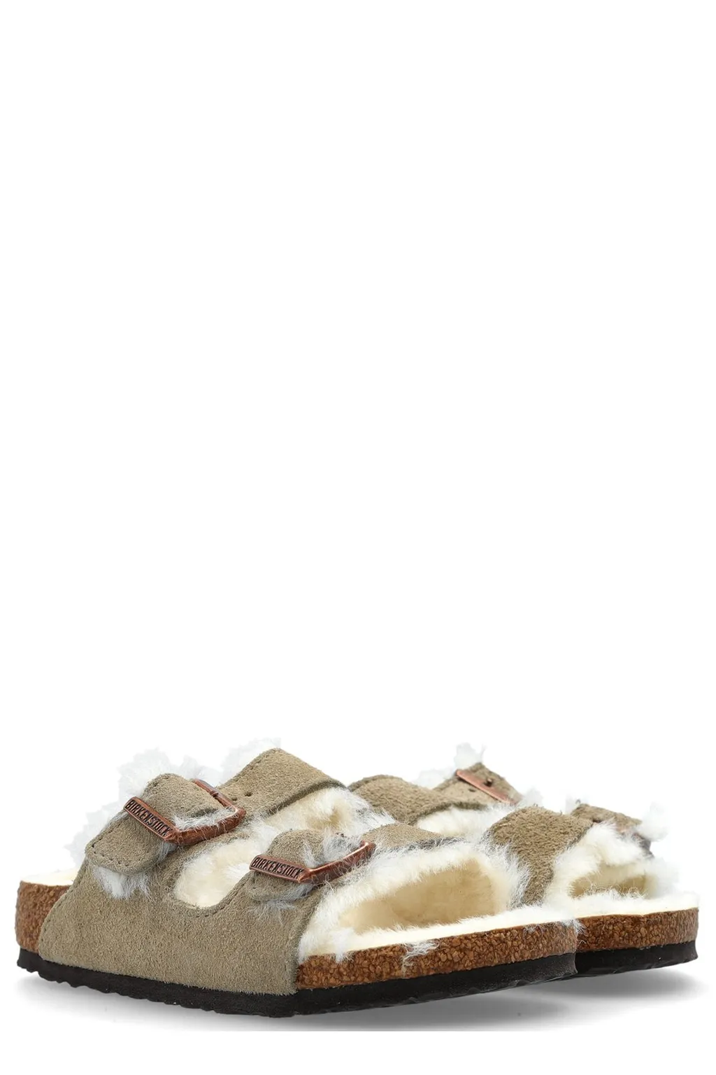 Arizona Shearling-Lined Suede Sandals