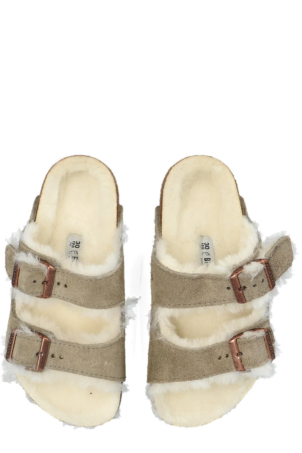 Arizona Shearling-Lined Suede Sandals