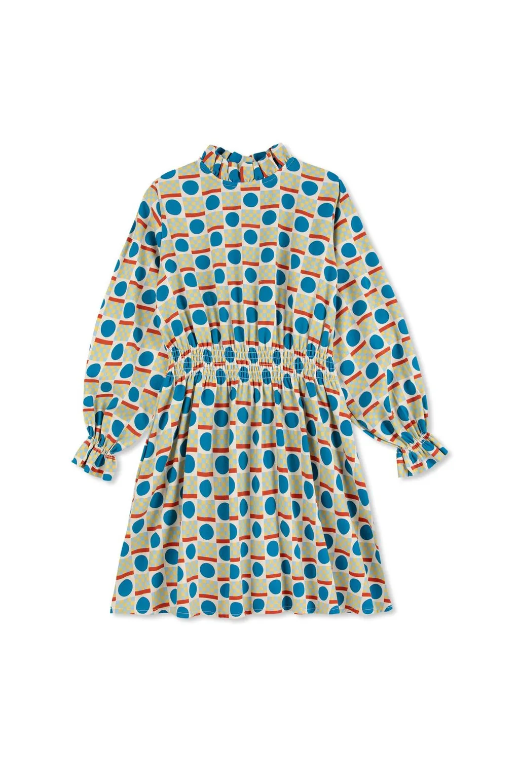 Printed Long Sleeve Dress