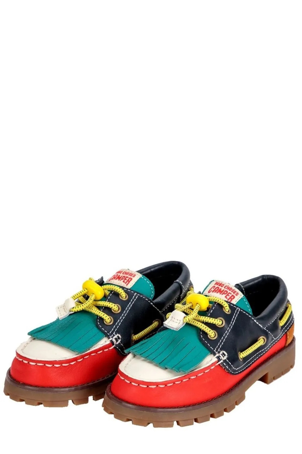 Low-Top Lace-Up Shoes With Fringe Detail