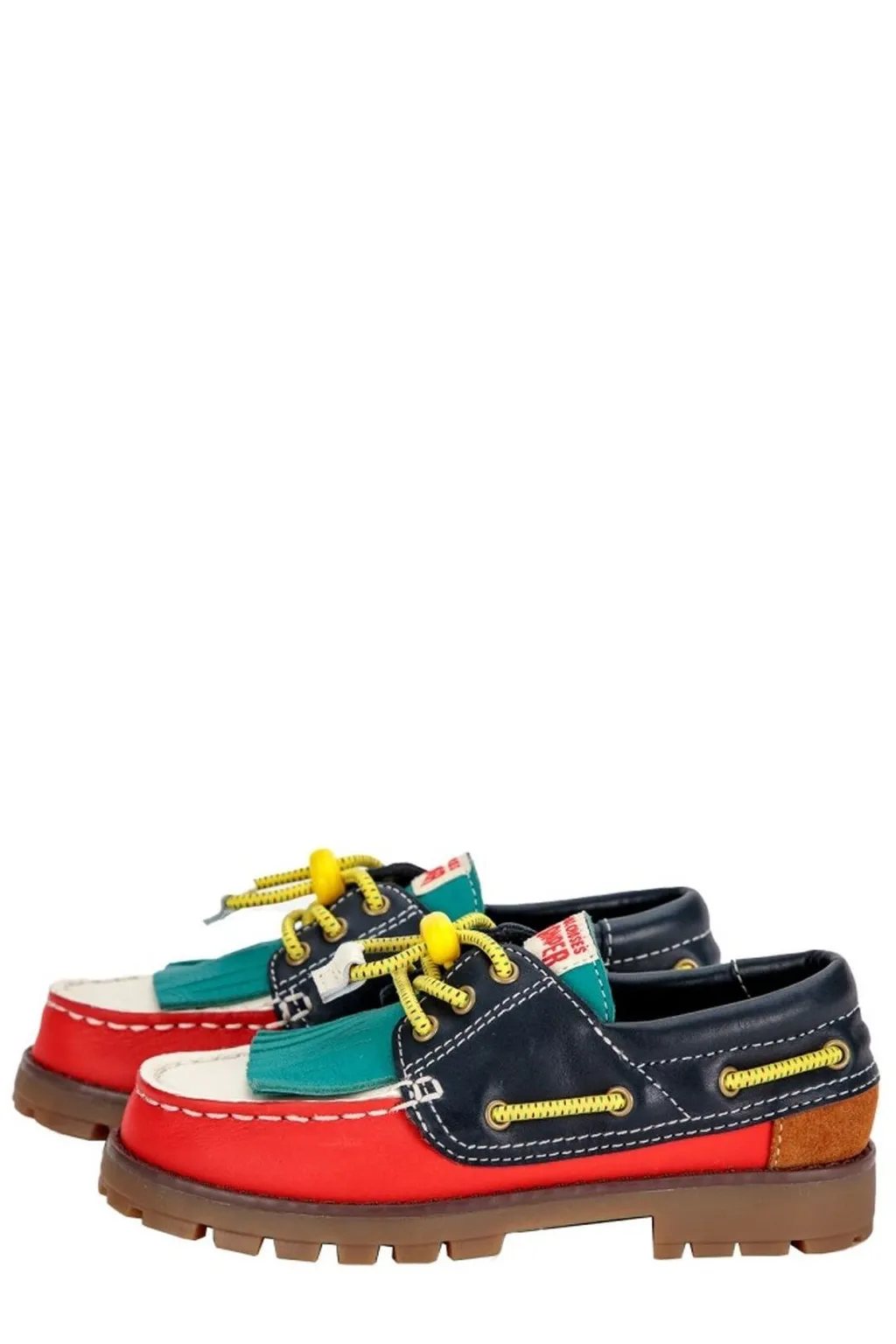 Low-Top Lace-Up Shoes With Fringe Detail