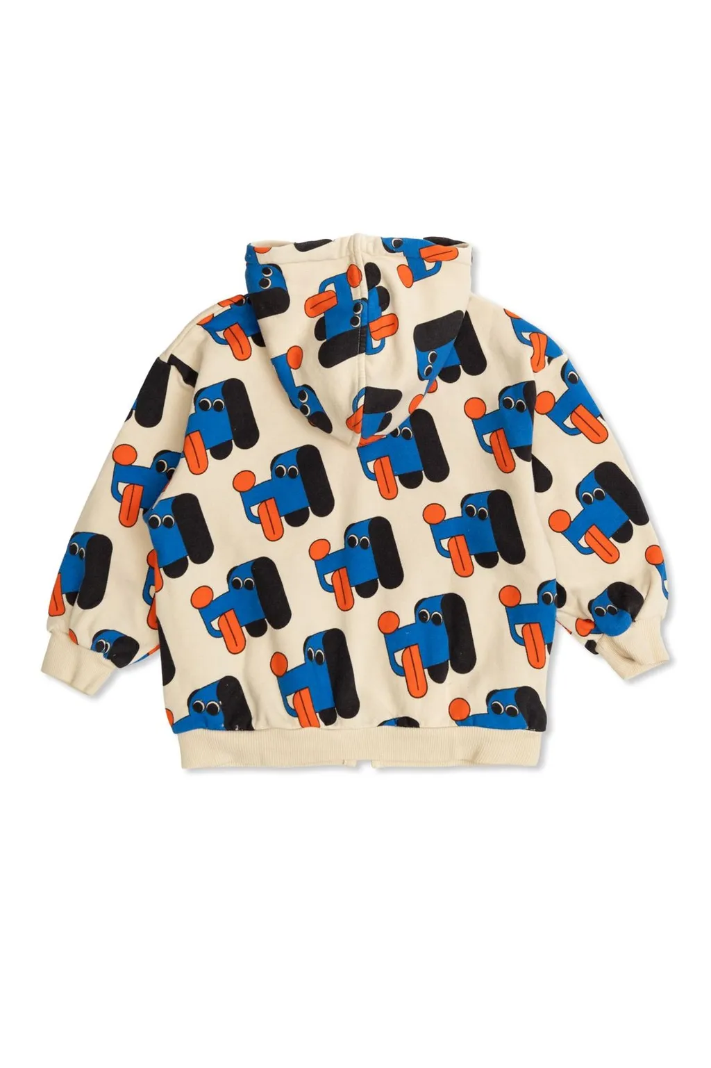 Kids Dog Print Zip Hoodie