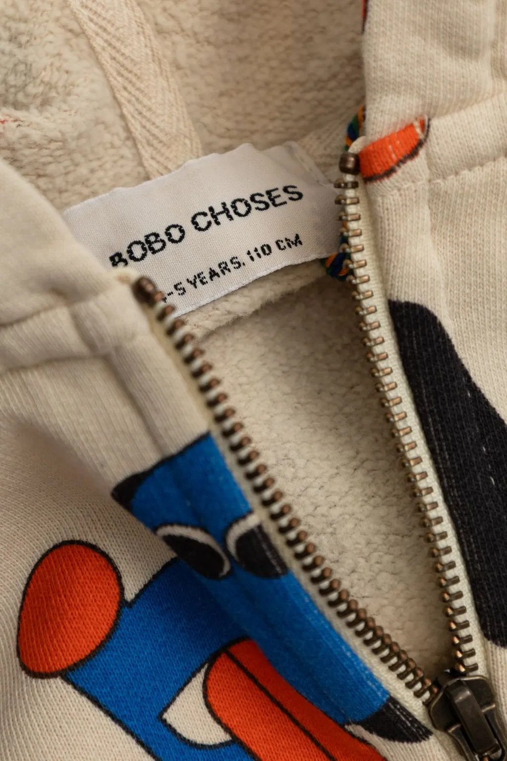 Kids Dog Print Zip Hoodie