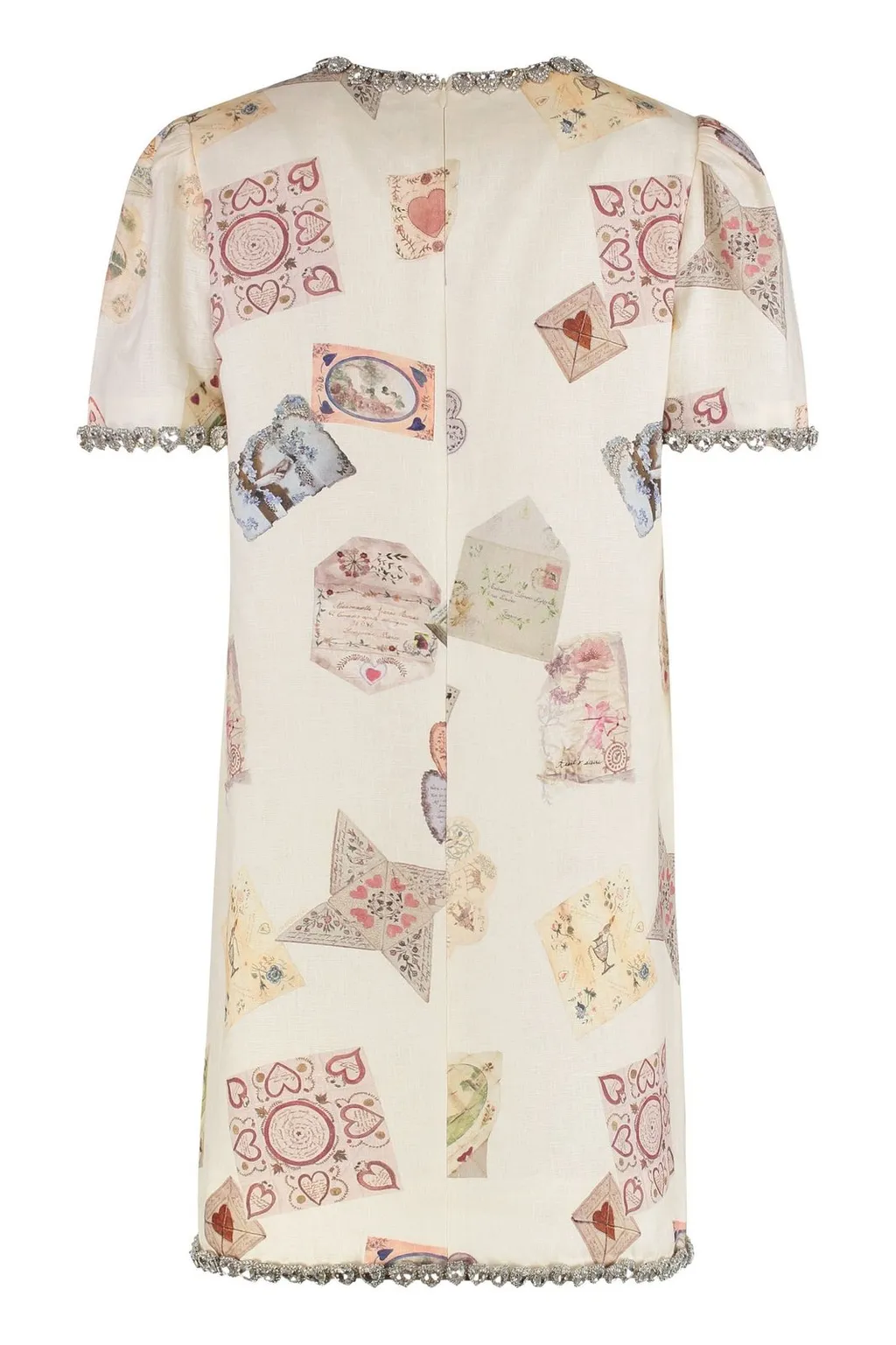 A-Line Dress With Postcard Print