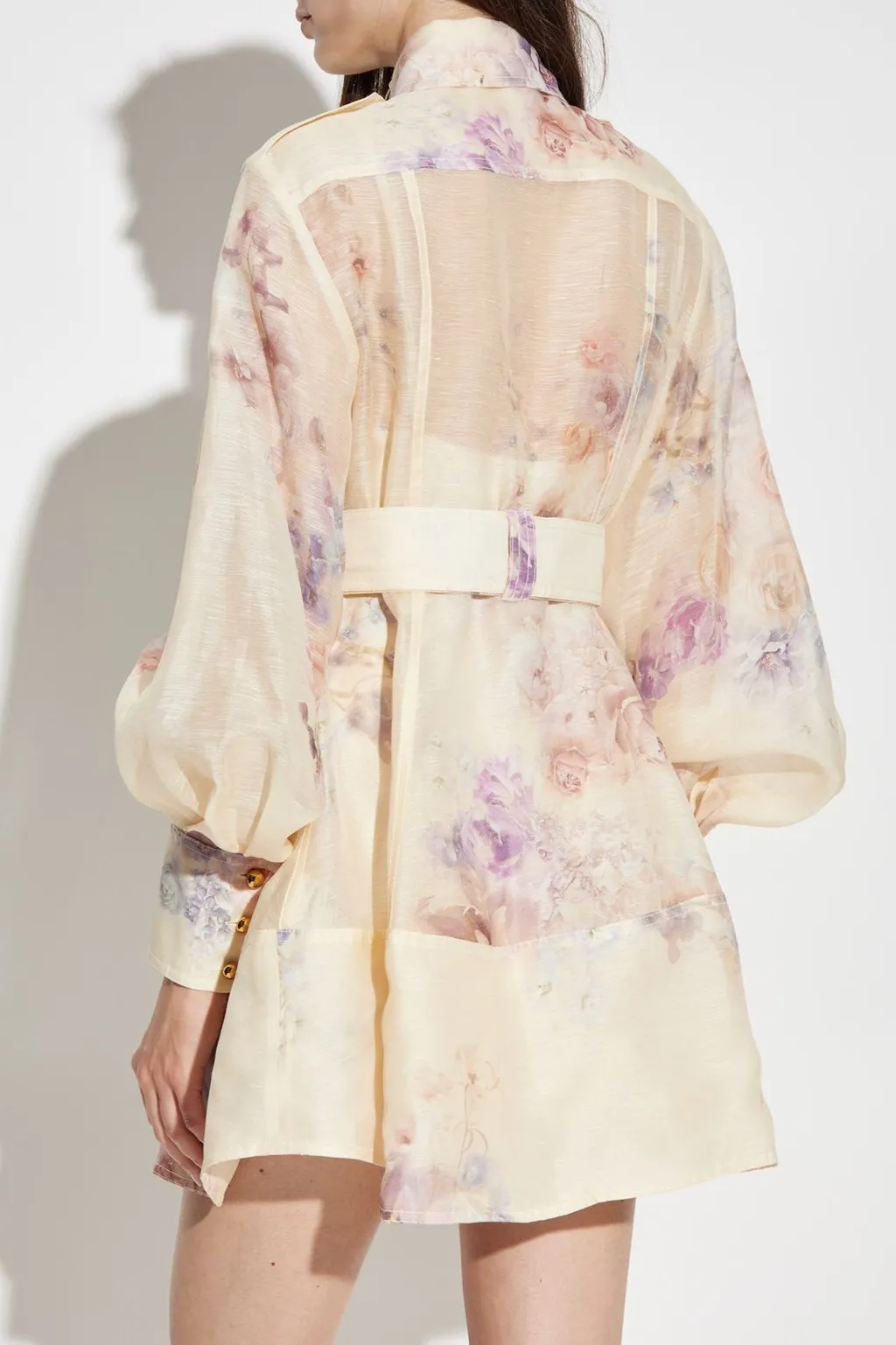 Floral Print Shirt Dress