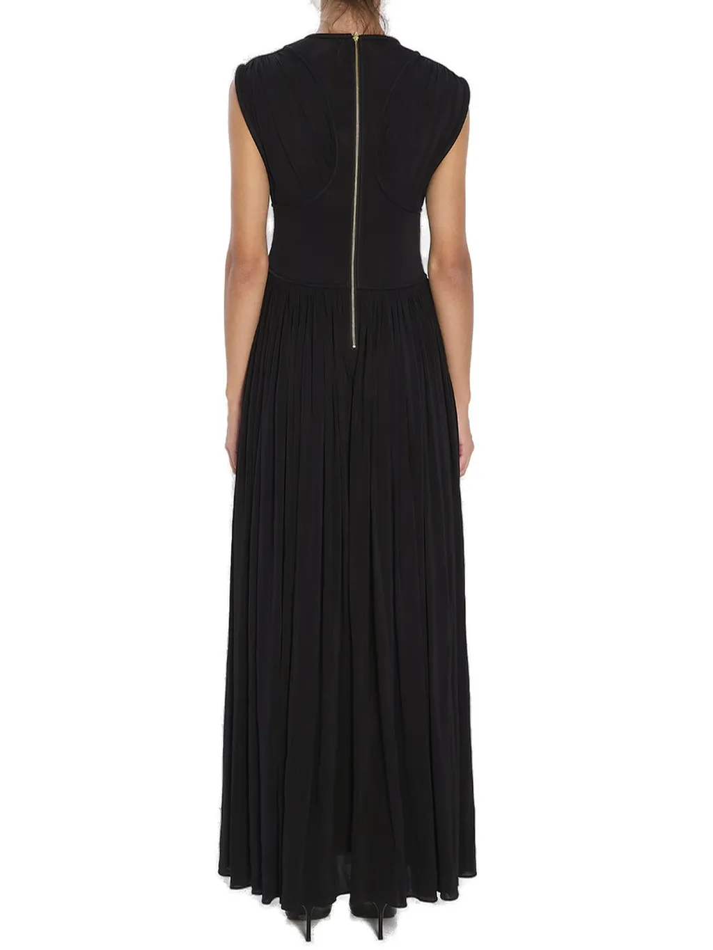 Pleated Maxi Dress
