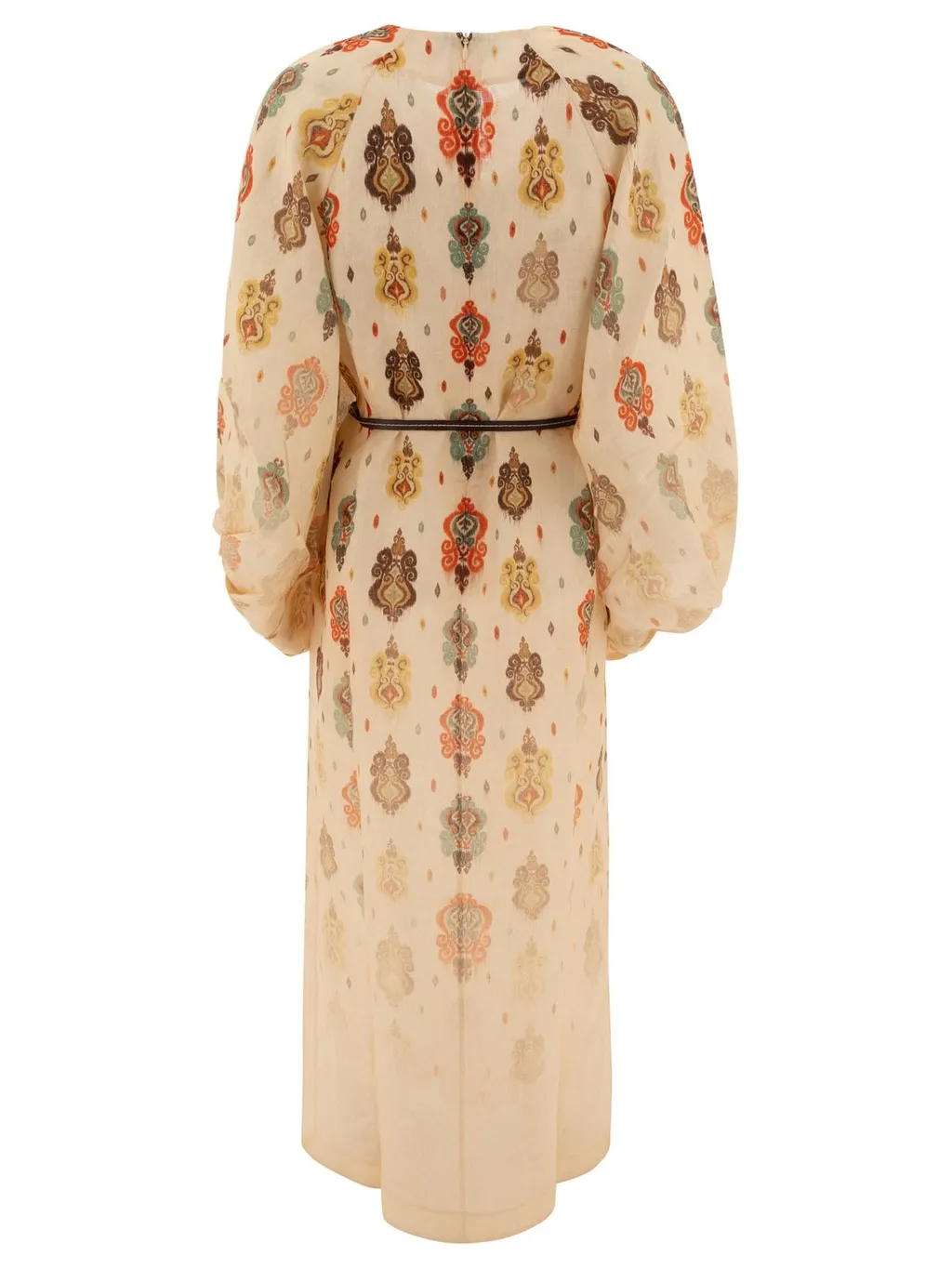 Printed Silk Kaftan Dress