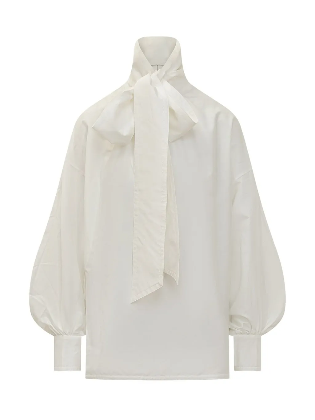 High Neck Bow Blouse