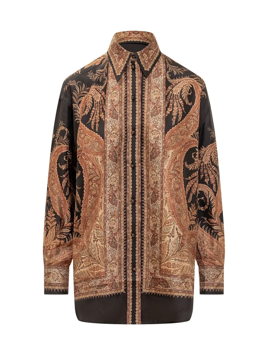 Paisley Print Silk Shirt