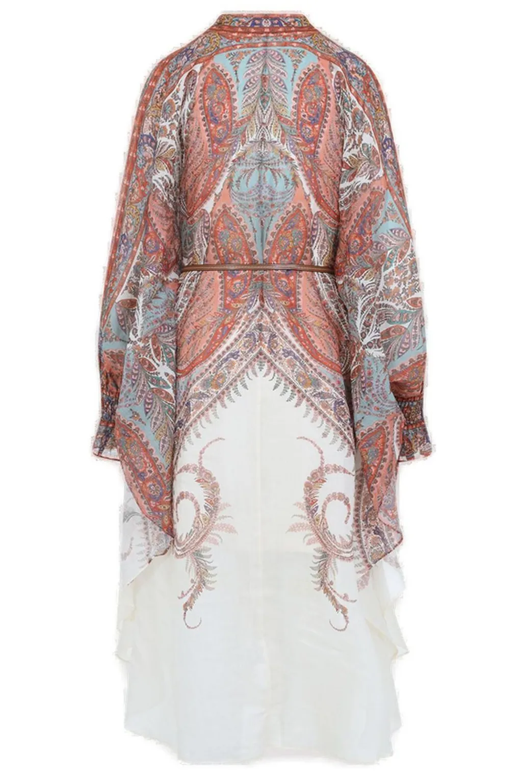 Paisley Print Silk Dress