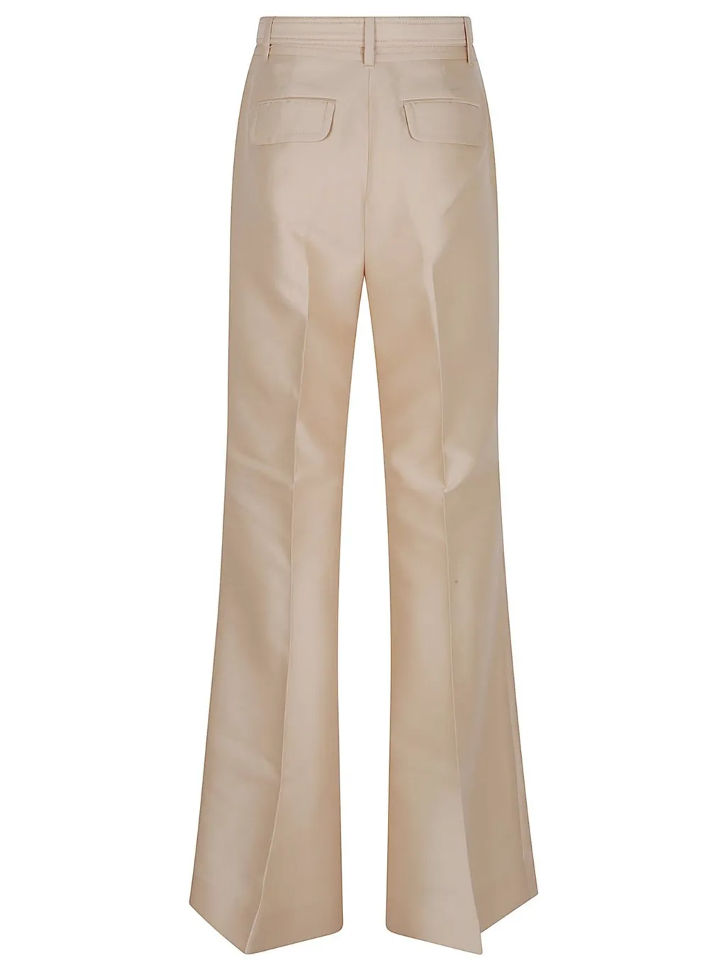 High-Waisted Flared Trousers