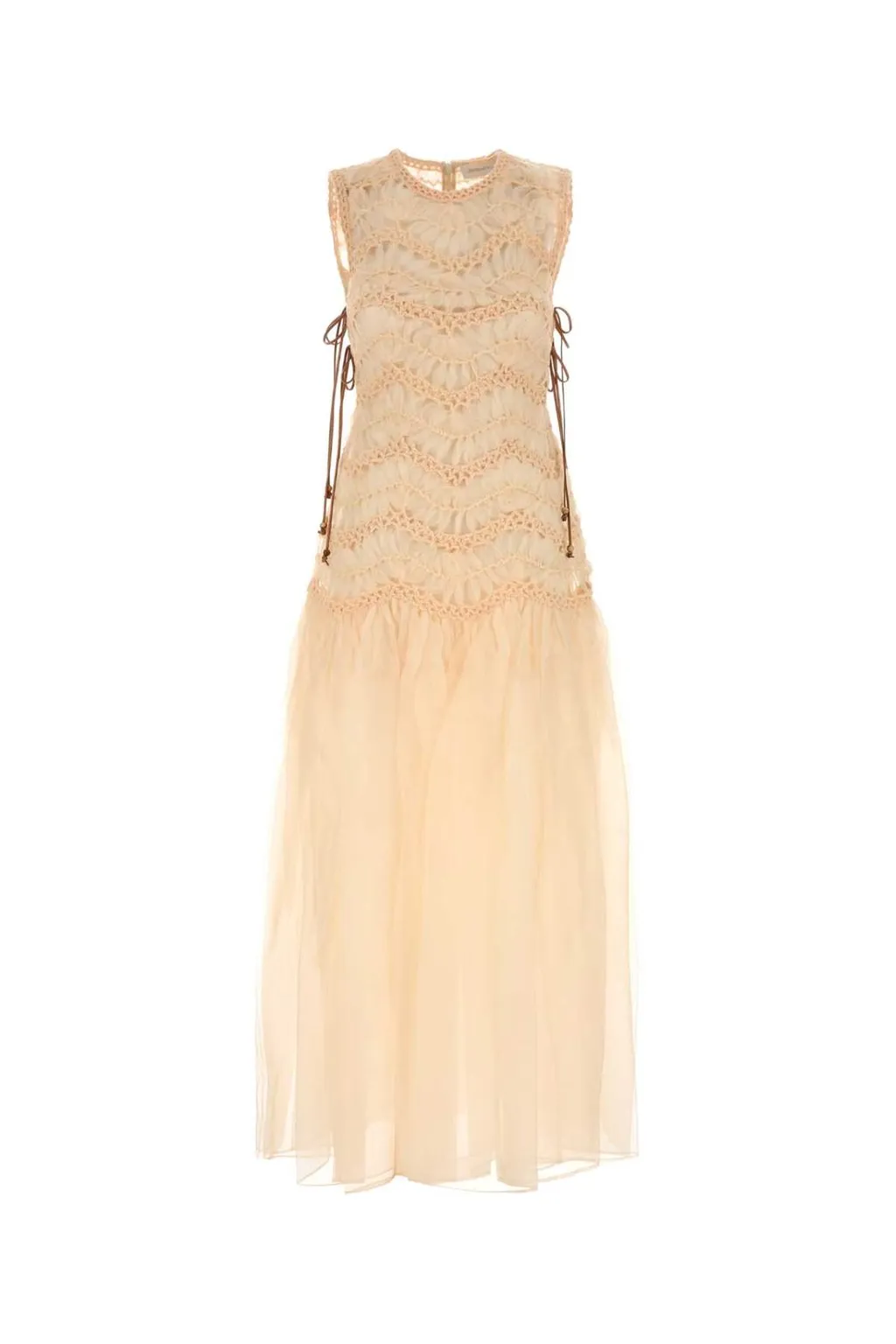 Sleeveless Lace Maxi Dress