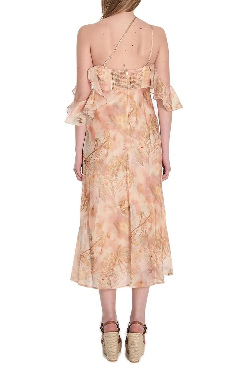 One-Shoulder Ruffle Dress
