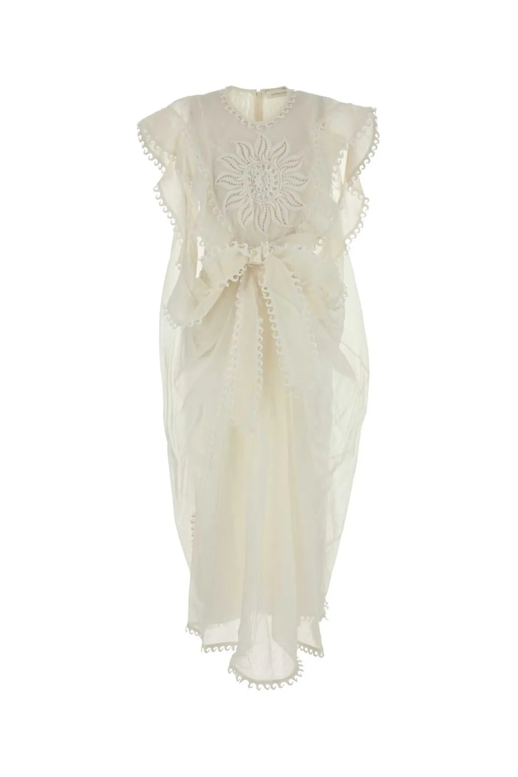 Sunburst Embroidered Dress