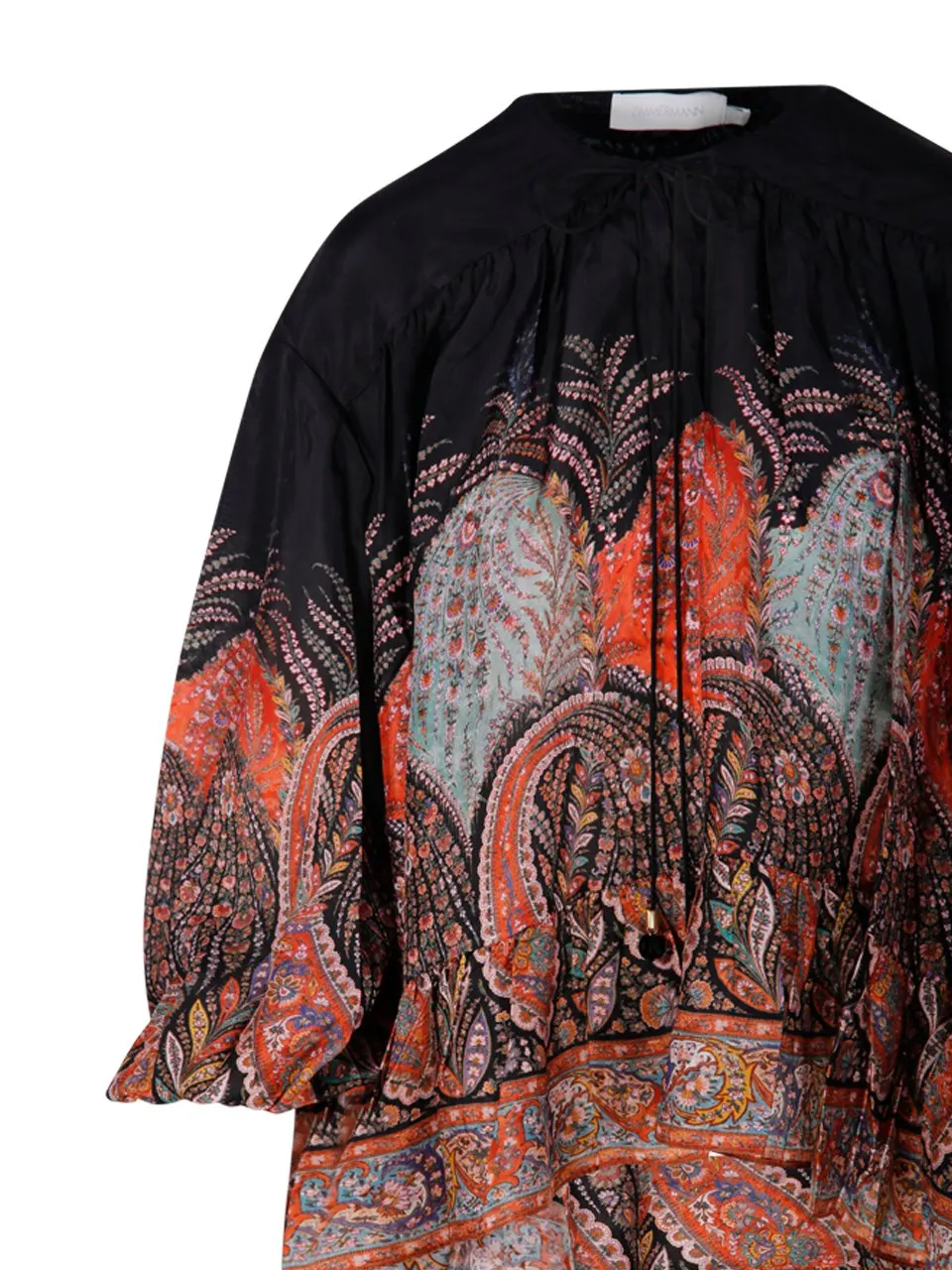 Paisley Print Mini Dress